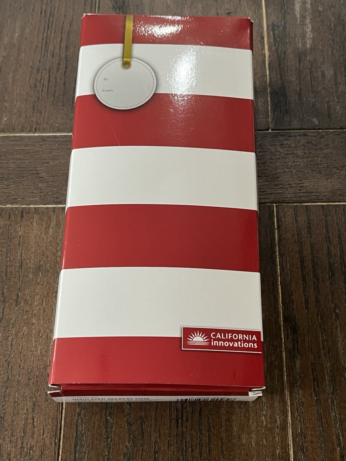 California Innovations Insulated Market Tote Red & White 17×6.25×15″ NIB