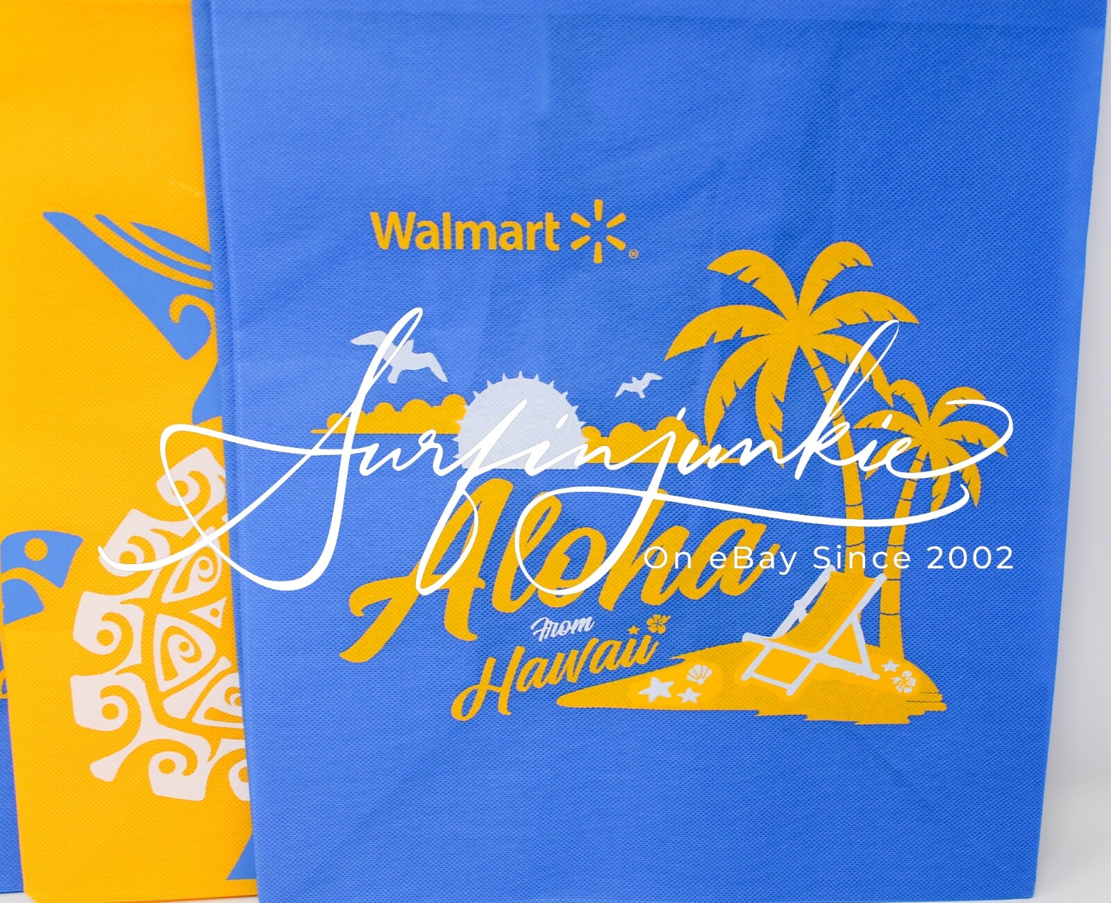 Walmart Aloha From Hawaii Shopping Reusable Tote Bag Grocery Groceries 3pc Set