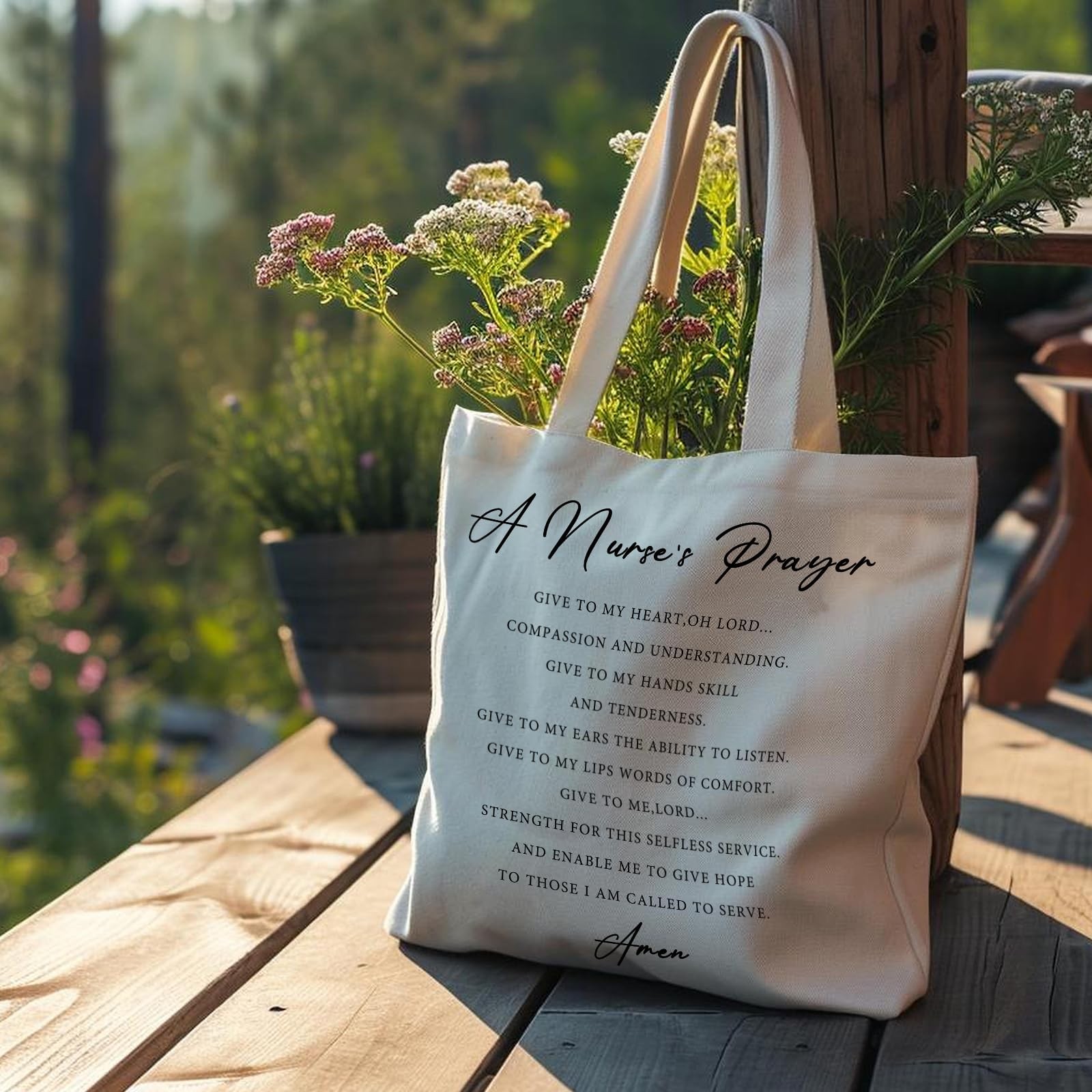 Nurse Tote Bag – Nurse Appreciation Gifts for , Reusable Canvas Grocery Bags