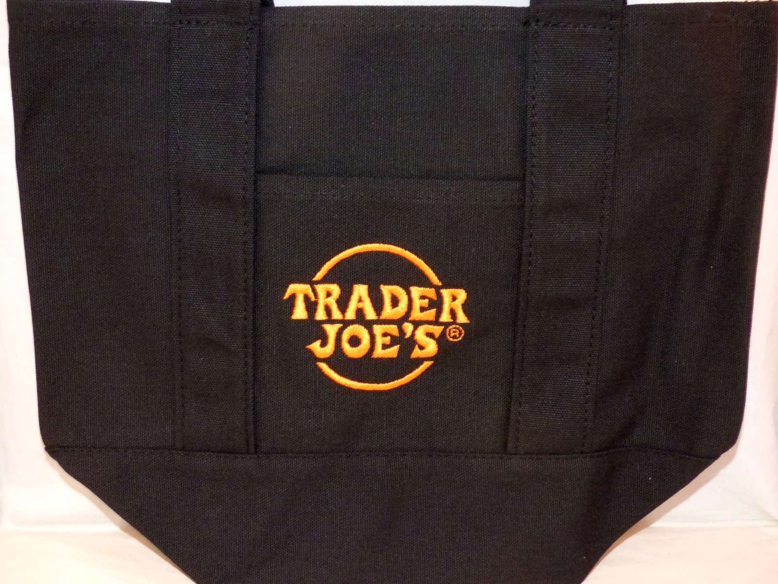 Trader Joe’s – Mini Canvas Tote Bag – Black – Halloween 2025 – Limited Edition
