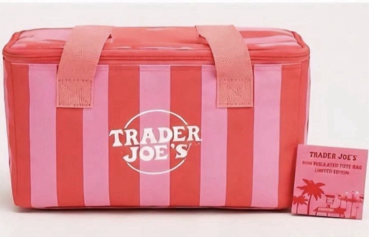 UPICK1 💚 2026 Trader Joe’s NEW AUTHENTIC SMALL INSULATED COOLER LUNCH BAG
