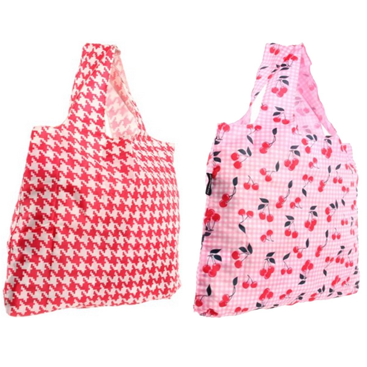 Envirosax Lane Reusable Shopping Bags, Cherry, Set of 2