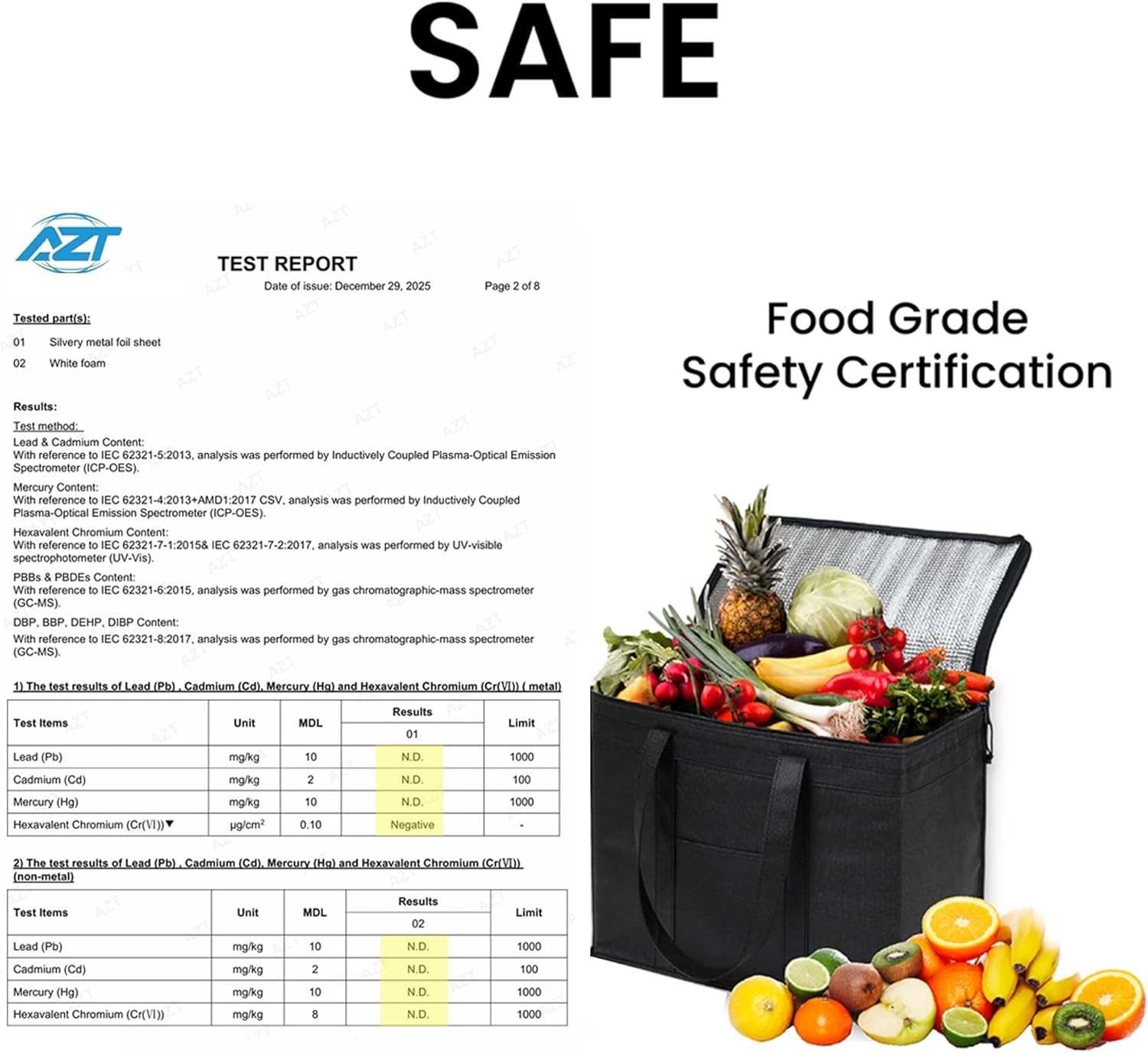 Heavy-Duty 3XL Insulated Catering Tote – Perfect for Grocery & Food Delivery