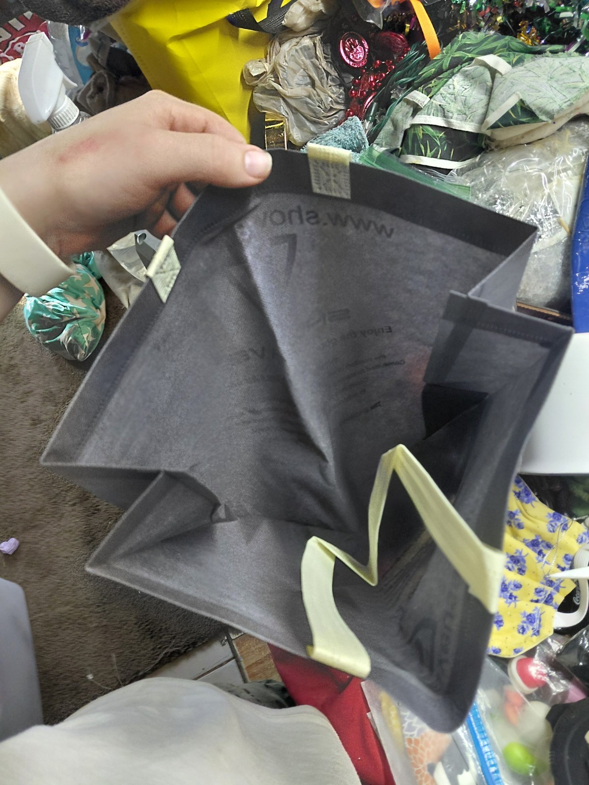 SHOWAVE branded reusable shopper tote bag