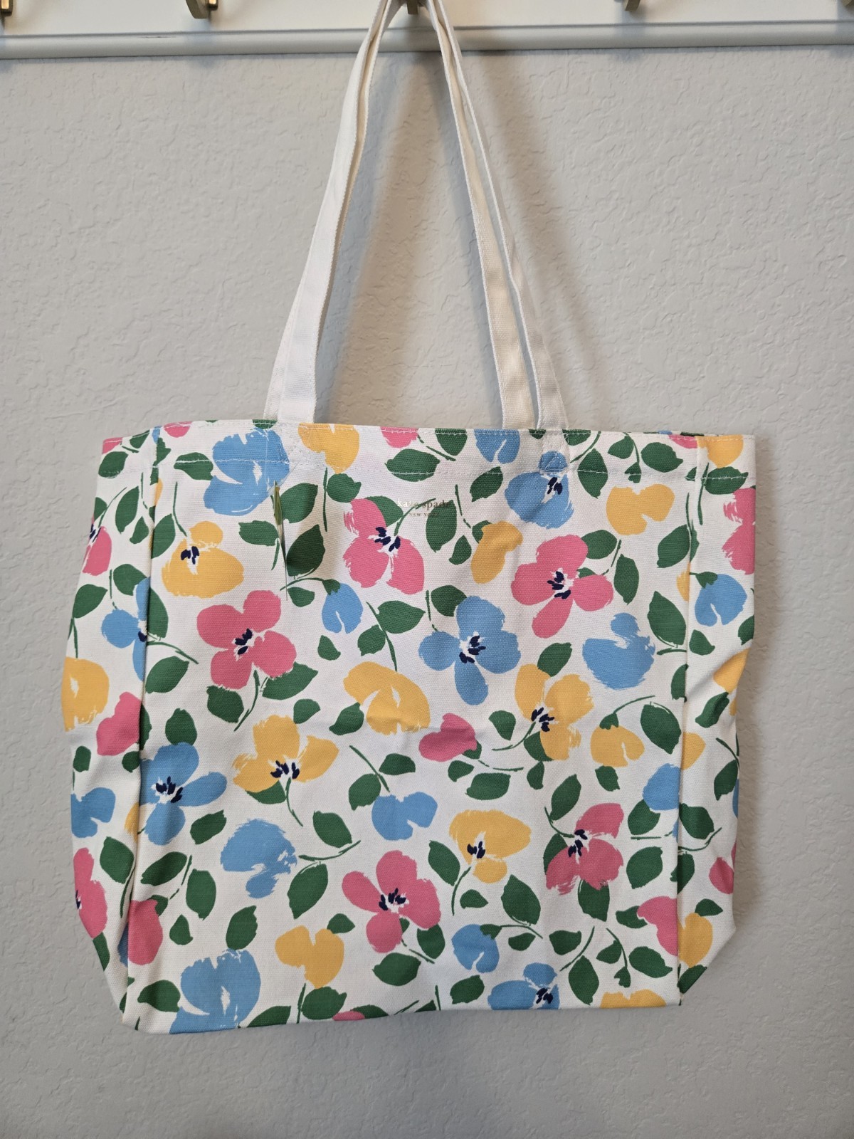 Kate Spade New York Multicolor Floral Tote Reusable Shopping Bag
