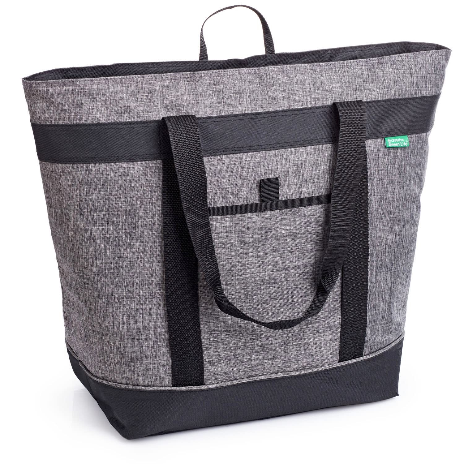 Jumbo Insulated Cooler Bag (Charcoal) with HD Thermal Insulation – Premium, C…