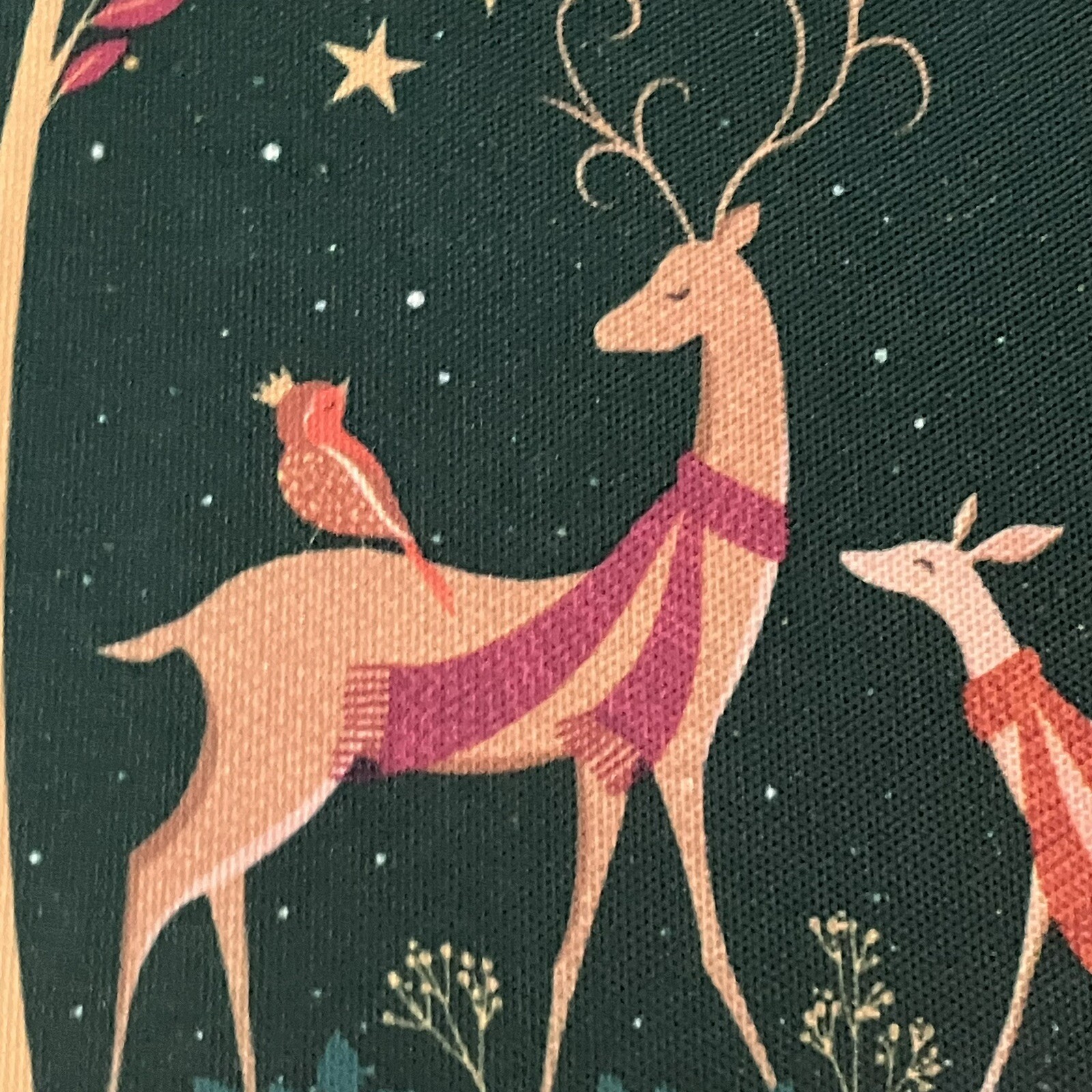 Waitrose Sara Miller Christmas Bag London Robin Bunny Deer Green Holiday 2024