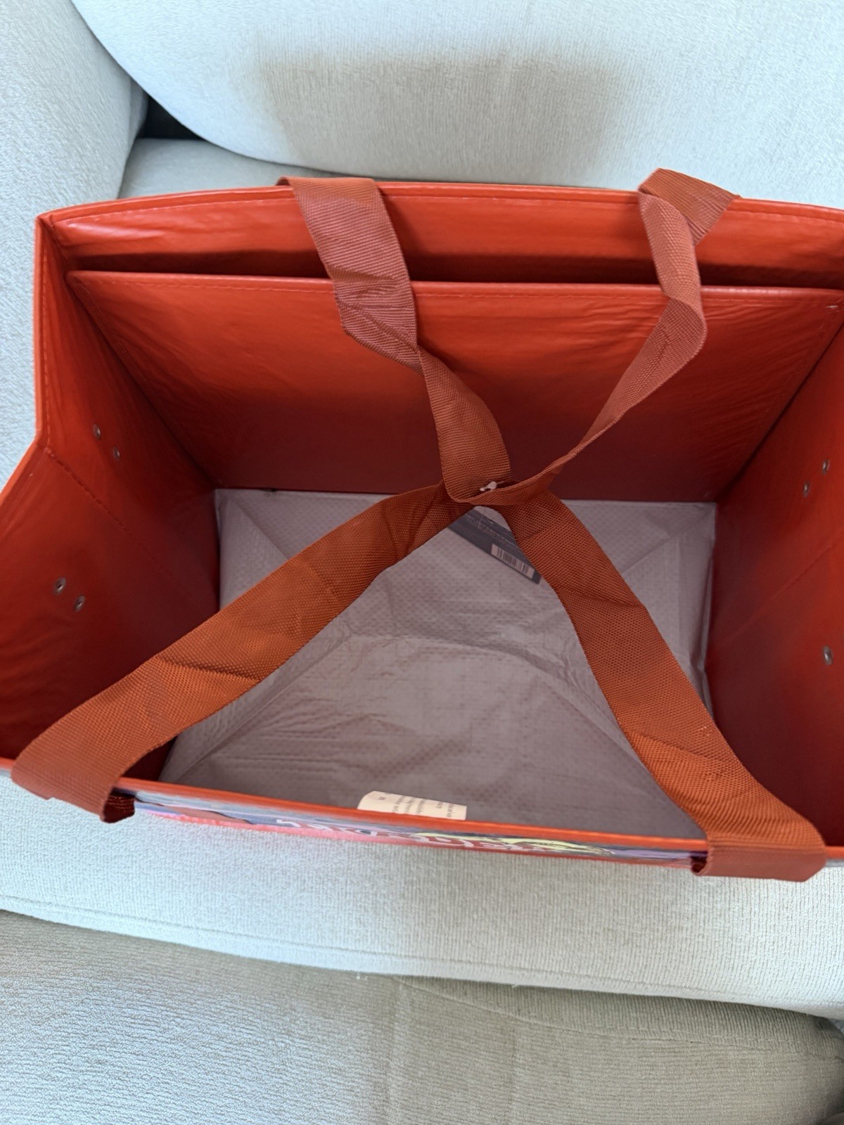 Brand New Trader Joe’s Stand-Up Collapsible Tote Bag Moon & Sky Holds 6 Gallons