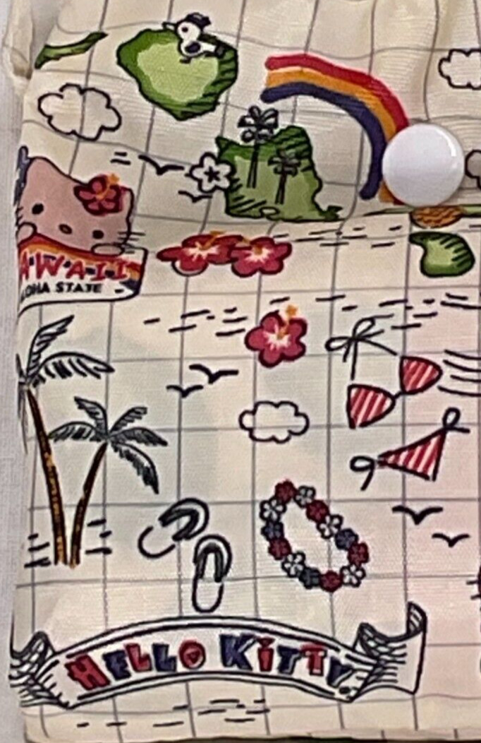 Hawaii Hello Kitty Reusable Compact ECO Shopper Tote Bag Islands Map-NEW
