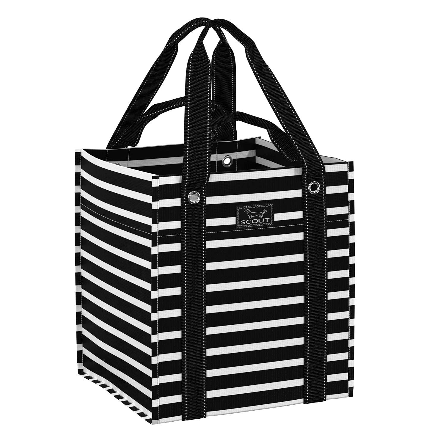 Bagette Market Tote, Large Reusable Grocery Bag with Burst-Proof Bottom