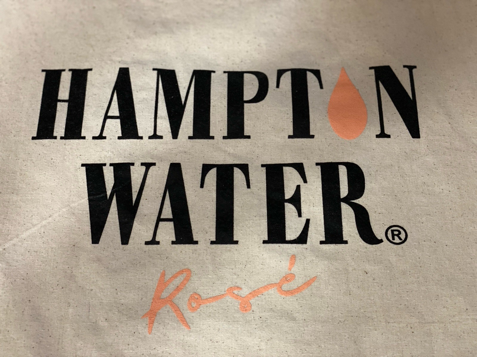 HAMPTON WATER ROSE Wine Bon Jovi Reusable Shopping Tote Bag Approx 14” X 15” new