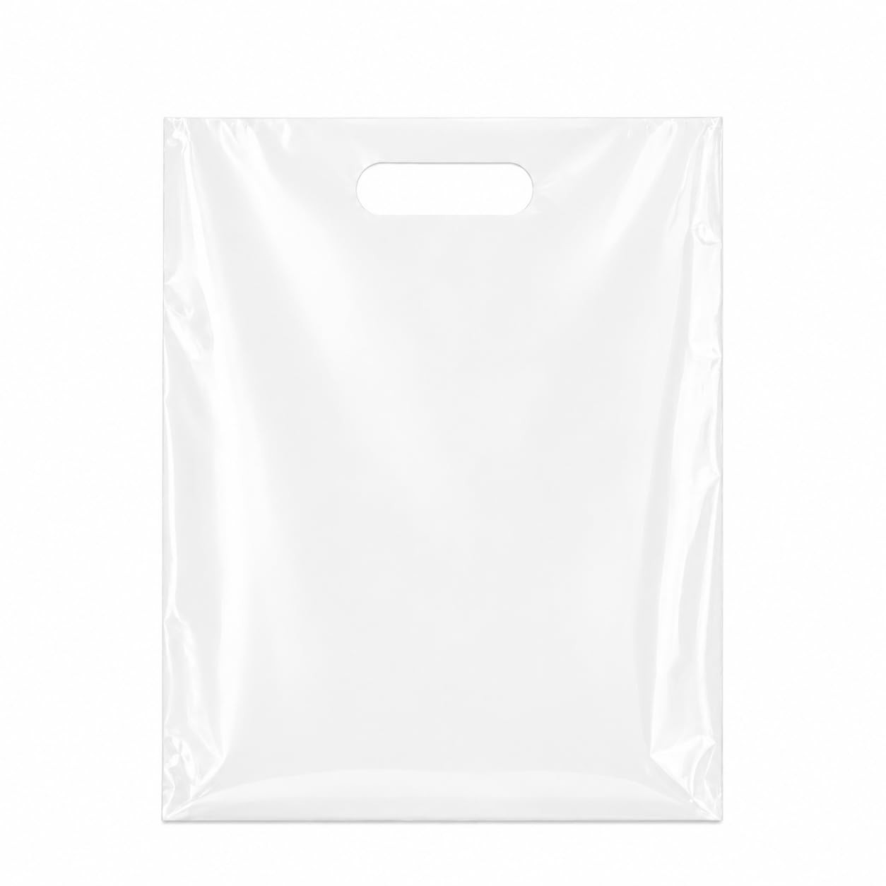 200 Pack White Plastic Shopping Bags 9″ x 12″ 1 count (Pack of 200),