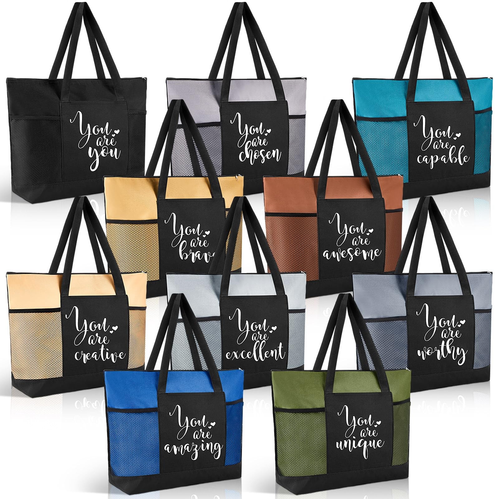 10 Pcs Employee Appreciation Gifts Bulk Thank You Tote Bags for Women Nurses …