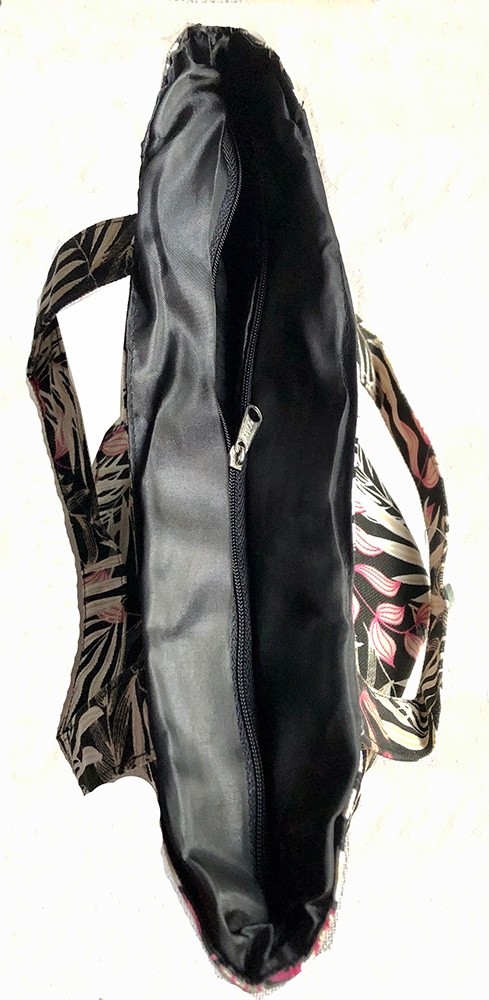 Hawaiian Print Canvas Handbag Tote Beach Bag Shop Hawaii Travel Leaves Ferns New