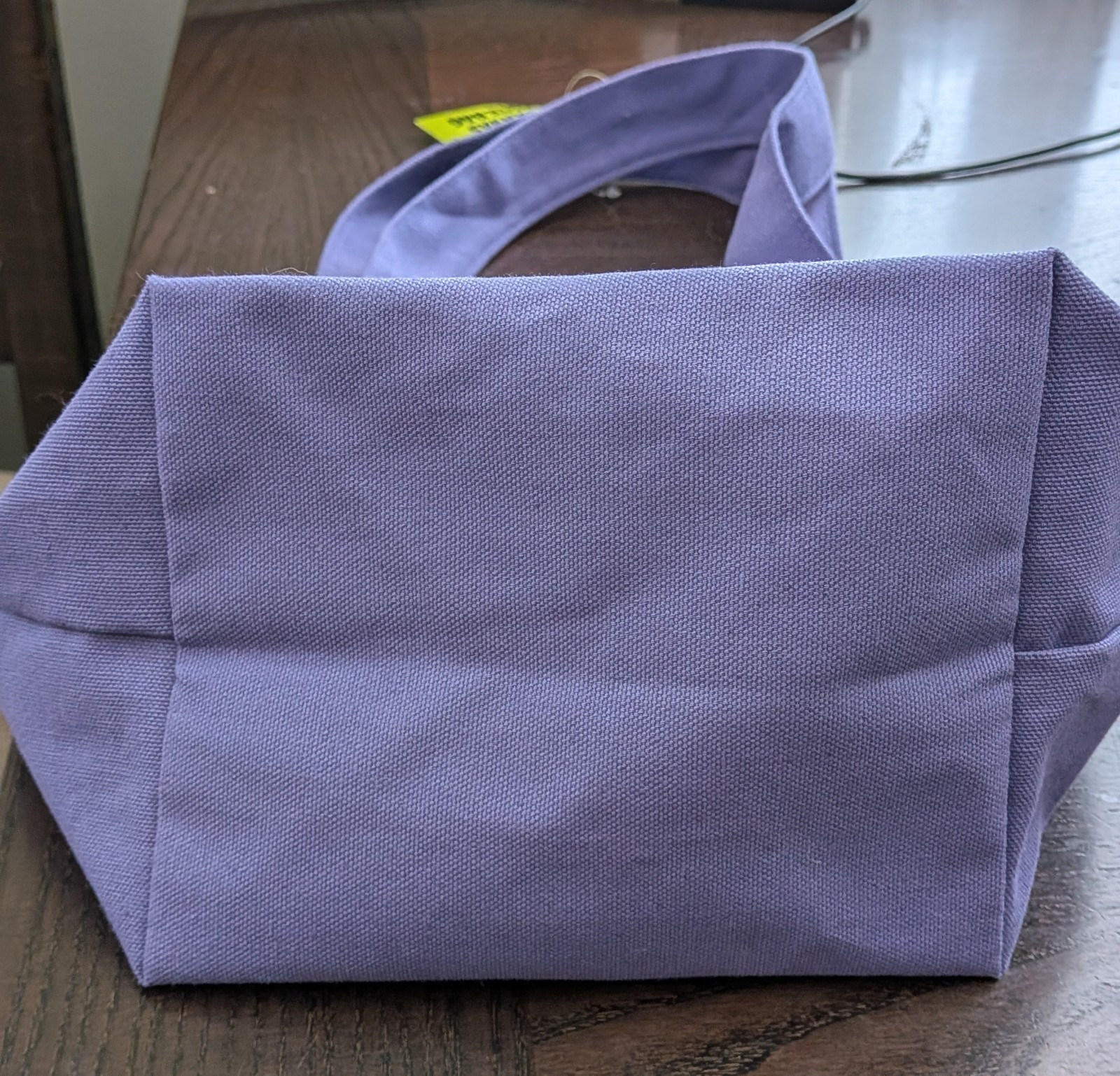 Trader Joe’s Halloween Mini Canvas Reusable Bag: Purple with Green/Yellow Logo