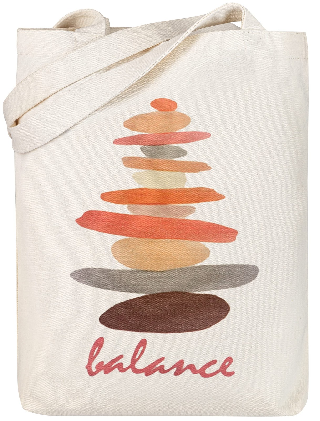 Canvas Tote Bag,100% Cotton, Balance Cute Print, Durable Design with Inner Po…