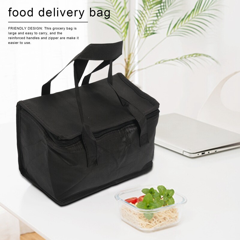 2 Pack Insulated Grocery Bag: Heavy Duty Foldable Shopping Storage Zipper Toteh