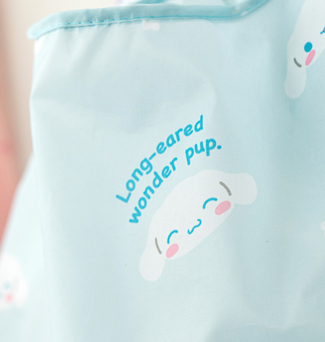 Sanrio Cinnamoroll Foldable Reusable Shopper Bag 22″×12″ – Cute Tote Blue