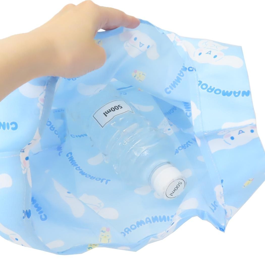 Sanrio Cinnamoroll Eco Shopping Bag with Pouch 10in x 5in x 18in