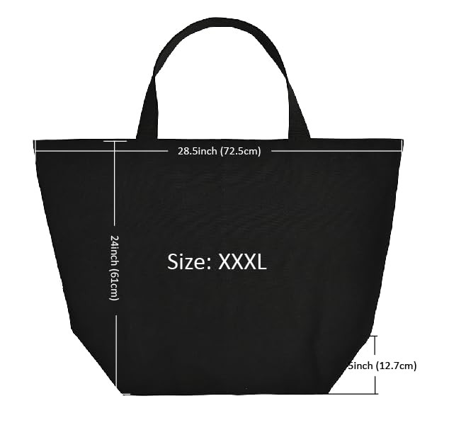 16oz Canvas Heavy Duty XXXL LARGE Grocery Bag Beach Tote Shopping Bag Moving …