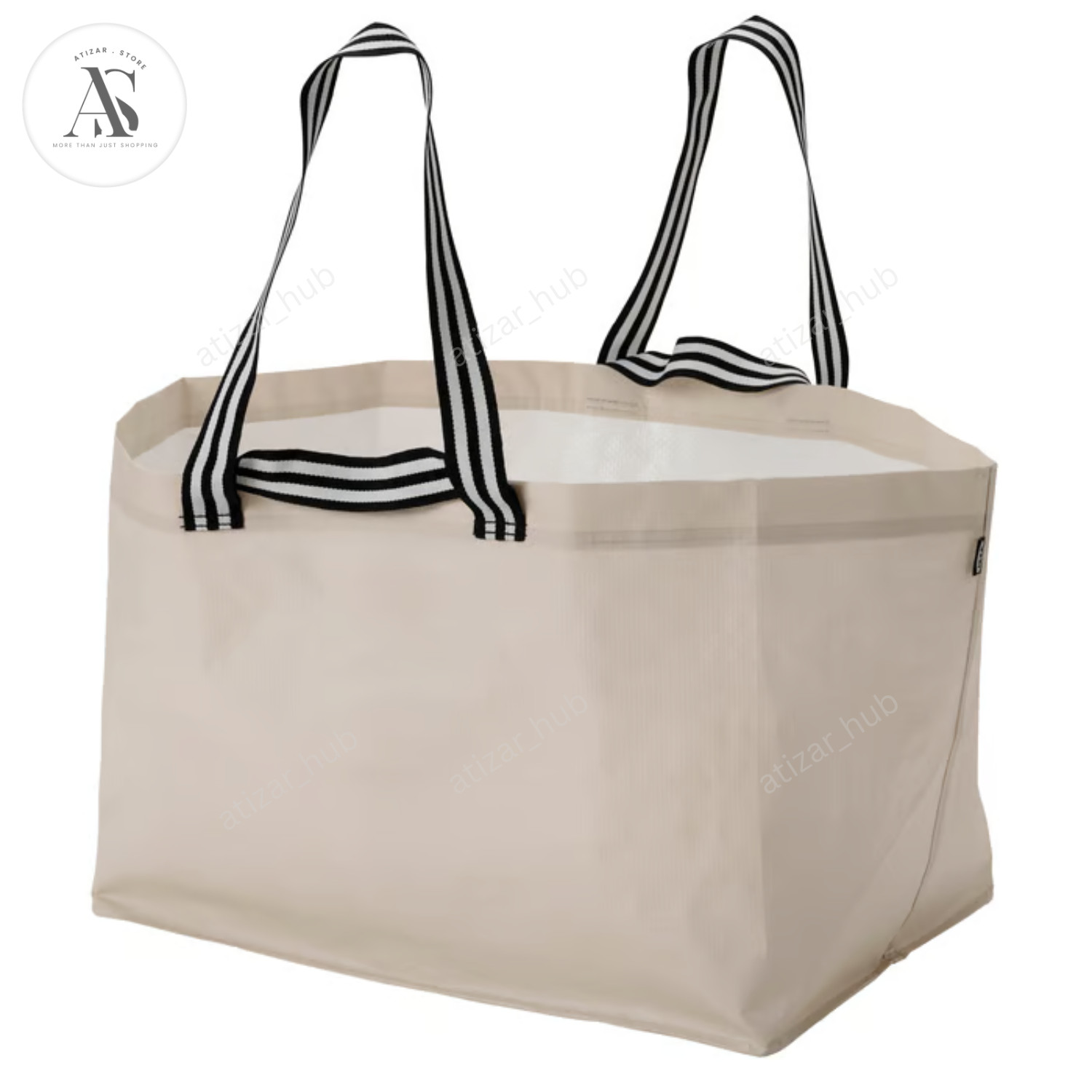 IKEA GÖRSNYGG Large Carrier Bag 71L Light Beige Reusable Shopping Storage Tote