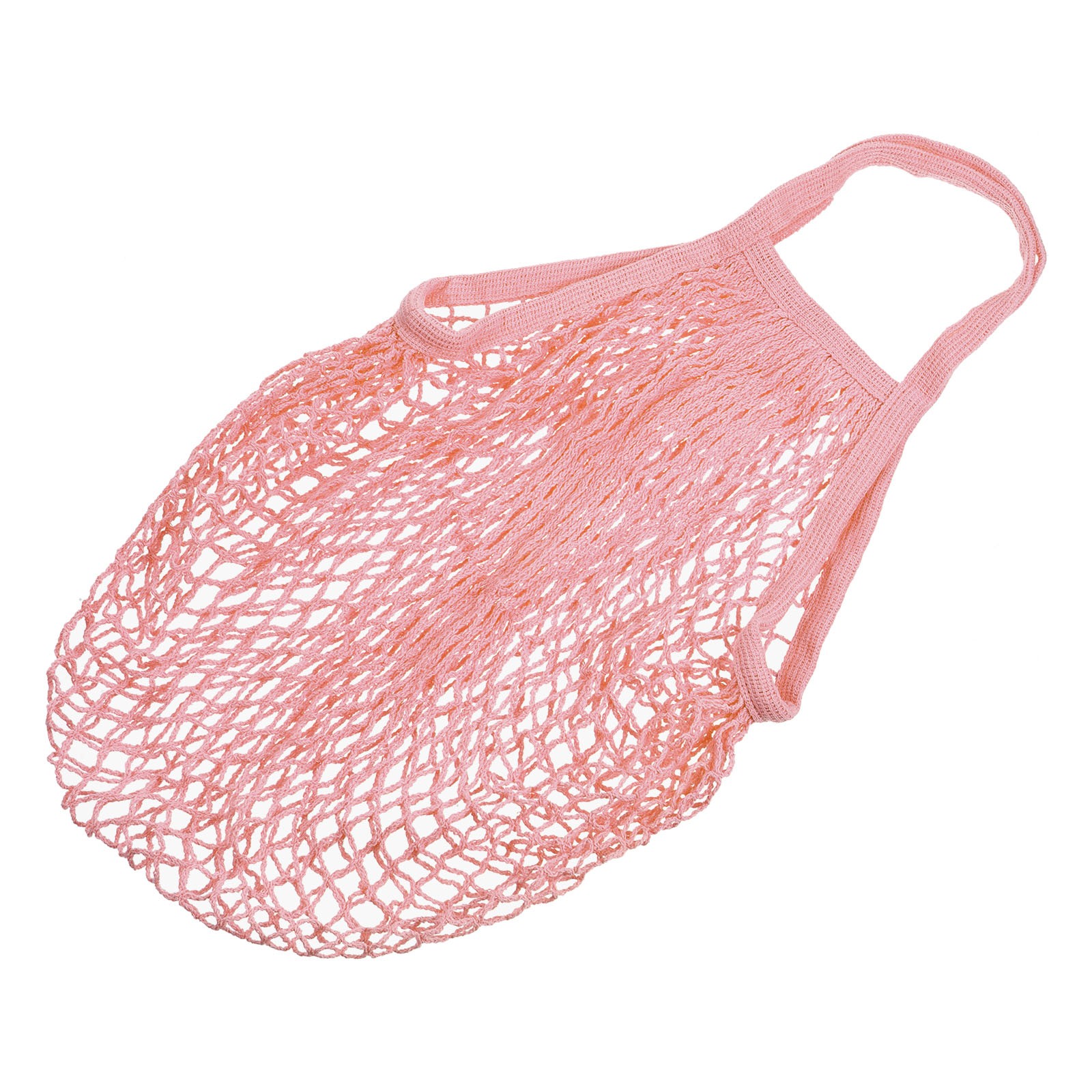 Cotton Mesh Bag, 15×13.8″ Mesh Net String Grocery Bags Brown
