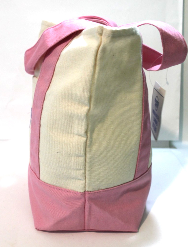 Trader Joe’s Pastel Canvas Tote Bag Spring Pink Green Blue Lavender 11 in Choose