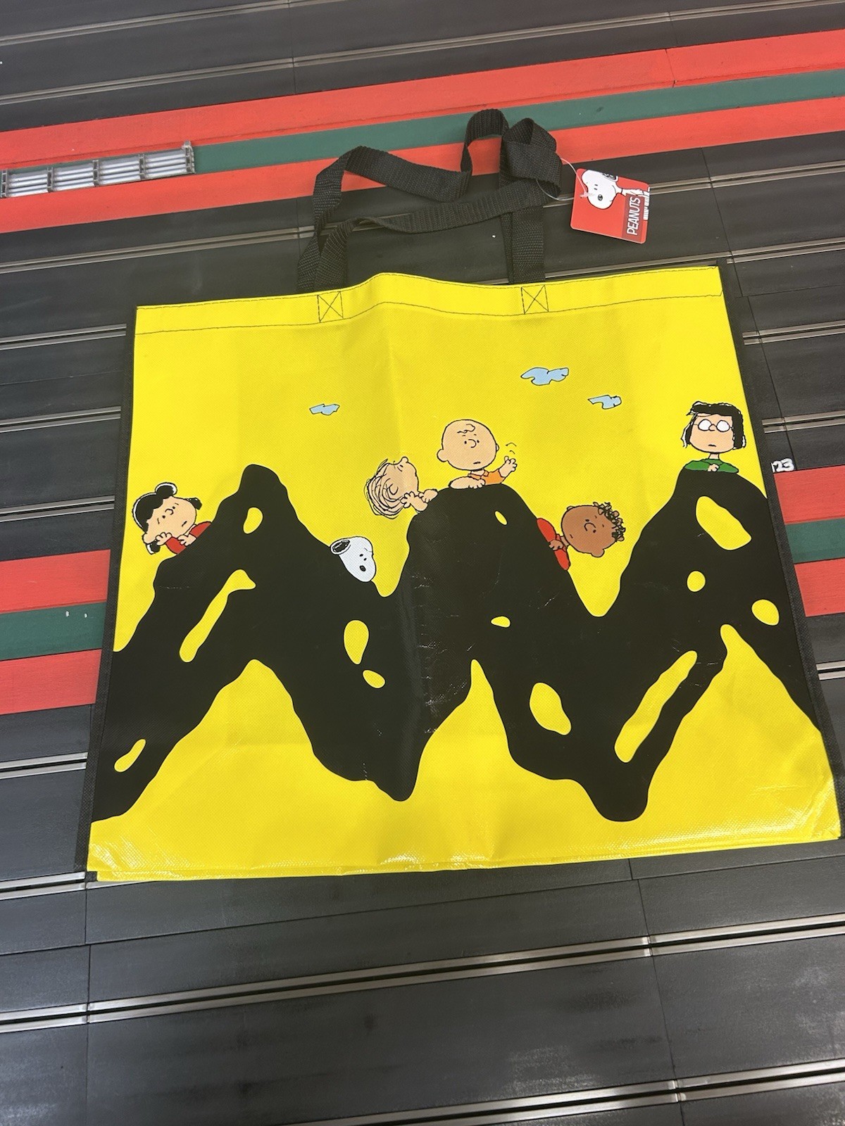 Reusable Tote Bag Peanuts 19 1/2” inches by 17 1/2” inches