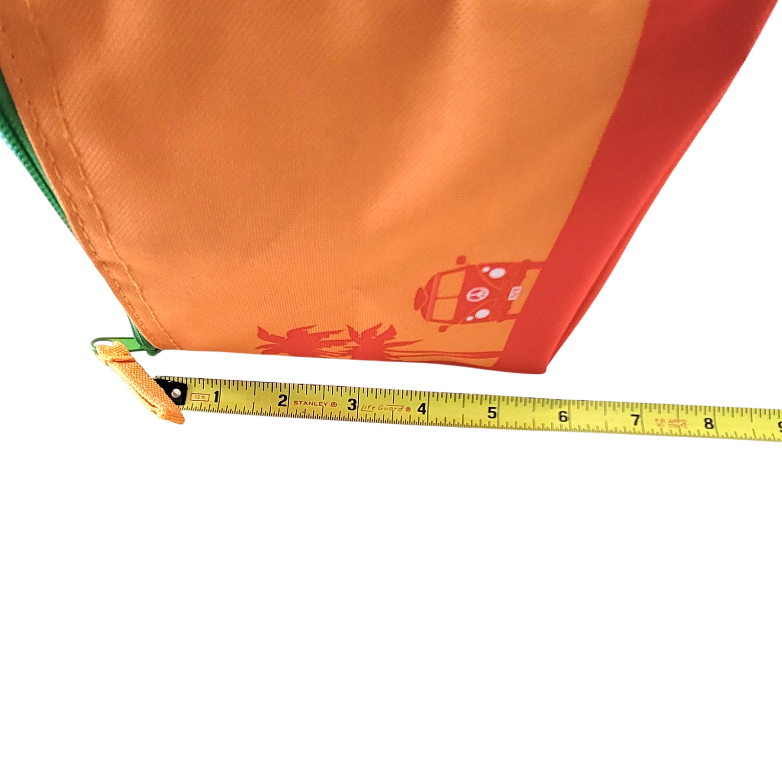 Trader Joe 2026 Mini Insulated Tote Summer Collection Sunny Orange Green Zipper
