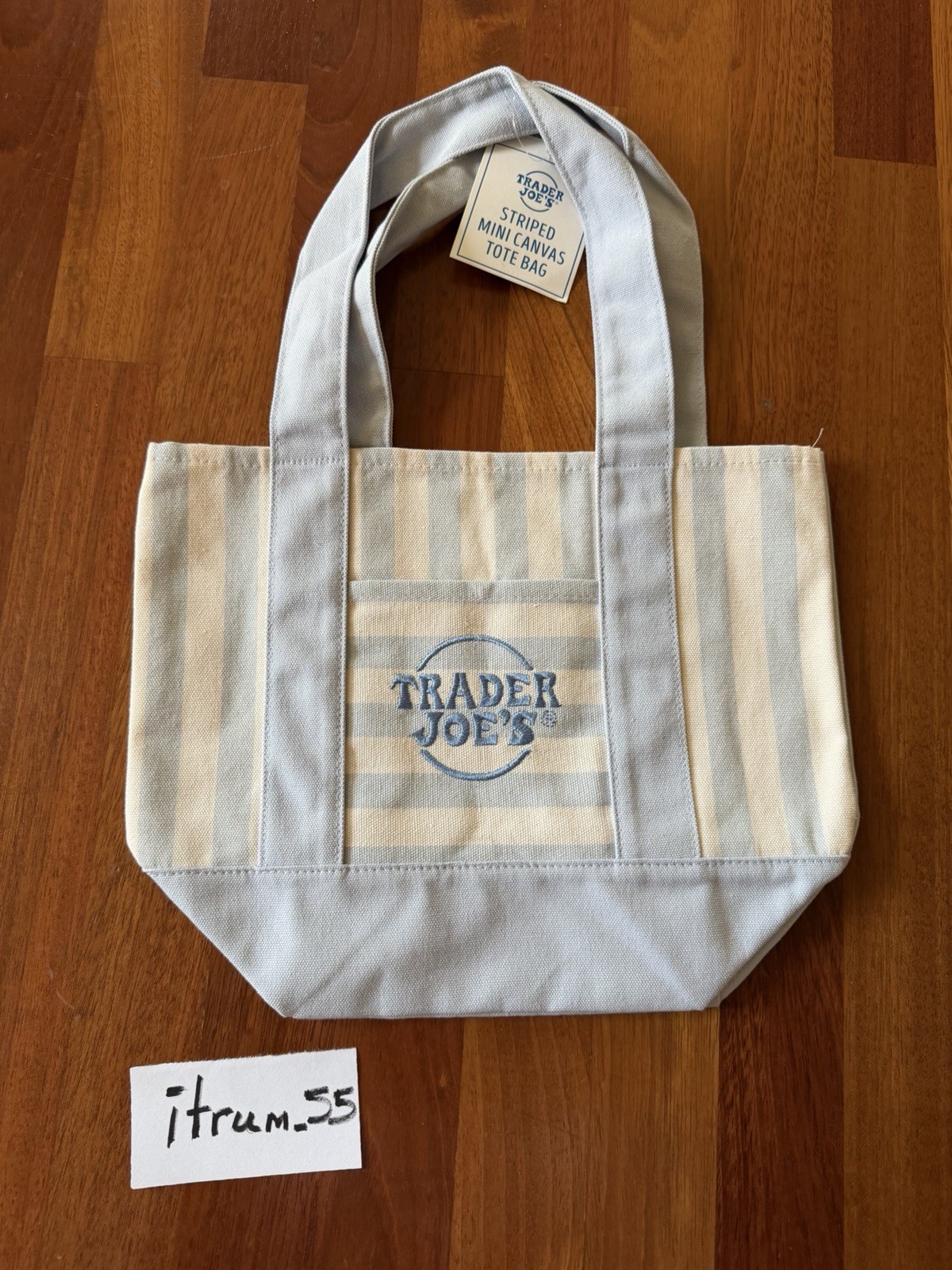 (Lot of 4 bags) Trader Joe’s Limited Striped Mini Canvas Tote Bags (In-Hand)