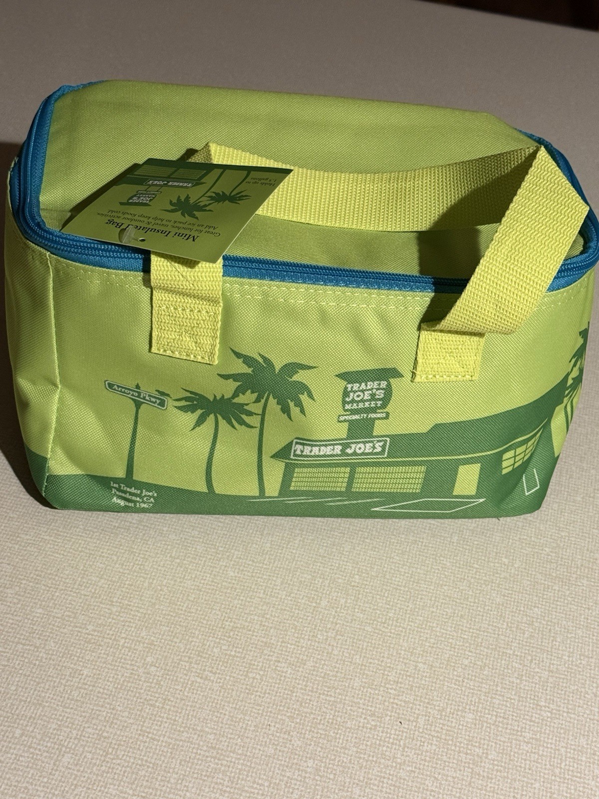Trader Joe’s 2026 Mini Insulated Tote Bag NEW Limited Edition GREEN