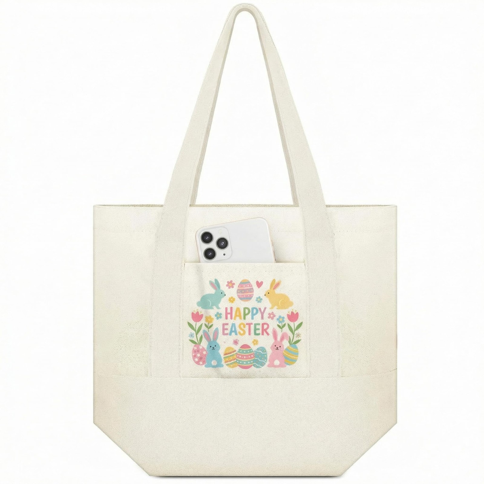 Amylove Canvas Tote Bag with Pockets Duty Canvas Sublimation Blank Small Bag …