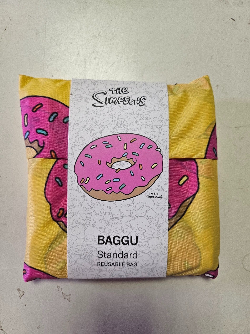 Baggu x The Simpsons Donuts Standard Reusable Baggu NWT US Seller