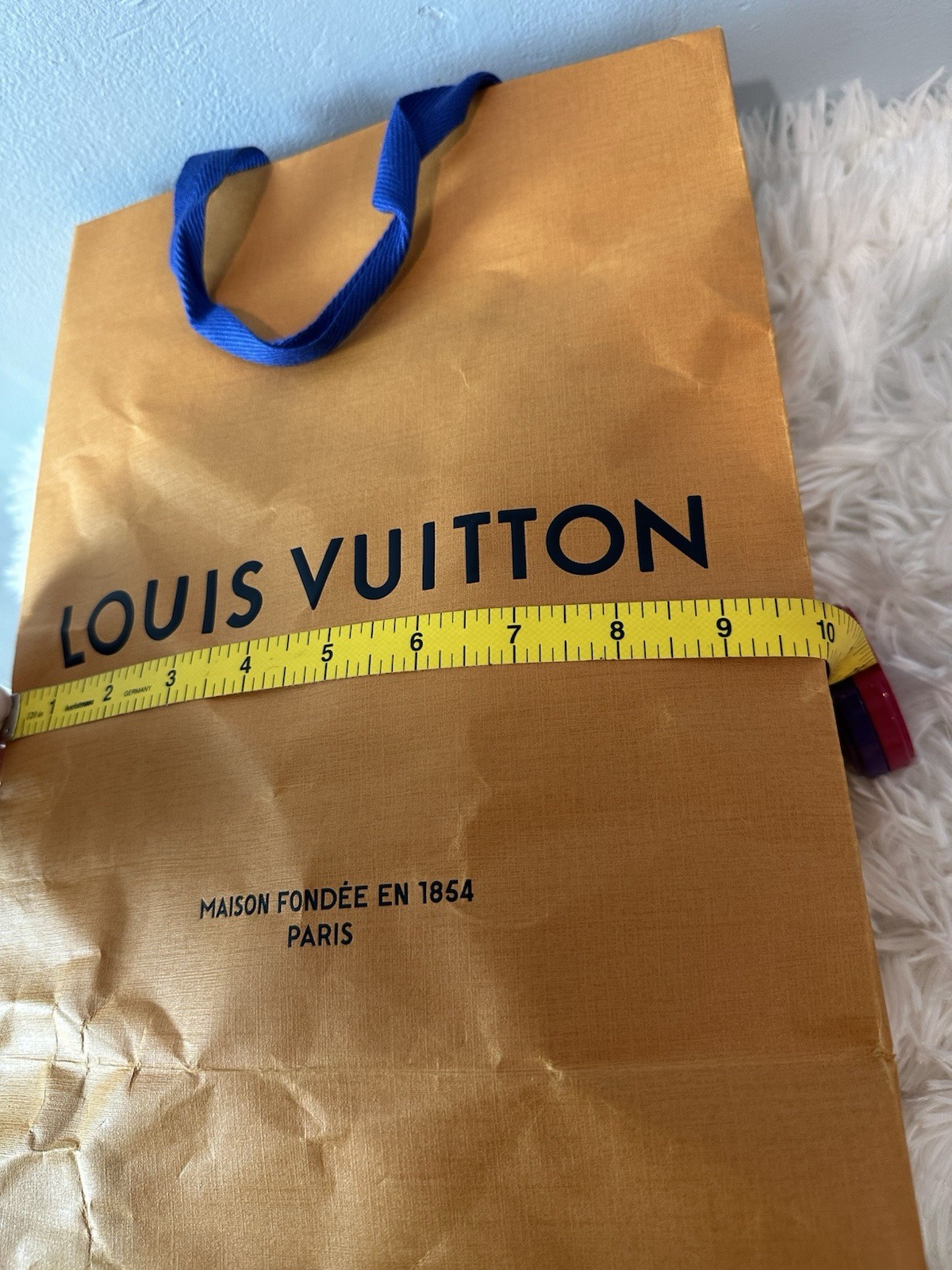 Authentic Louis Vuitton Reusable Shopping Bag Foldable 13x10x4 in