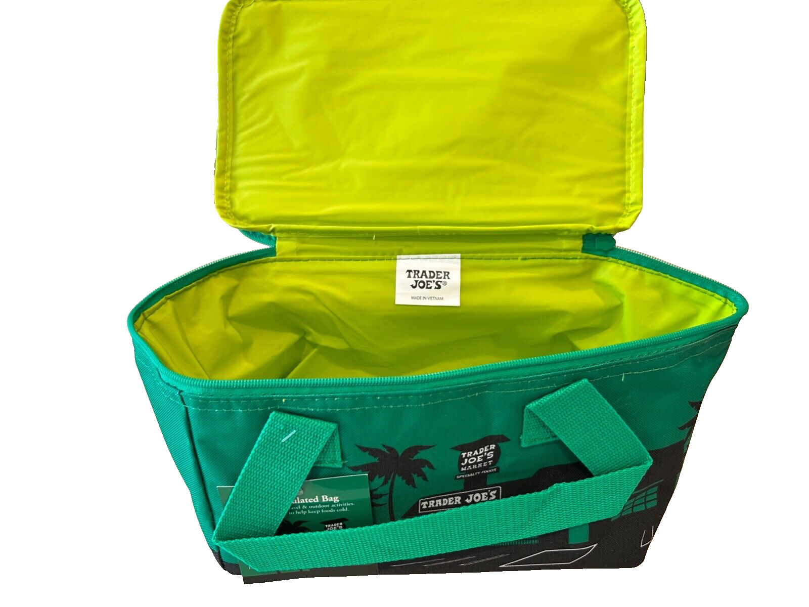 Trader Joe’s Mini Insulated Bag 1.5 Gallon: Green New with tag