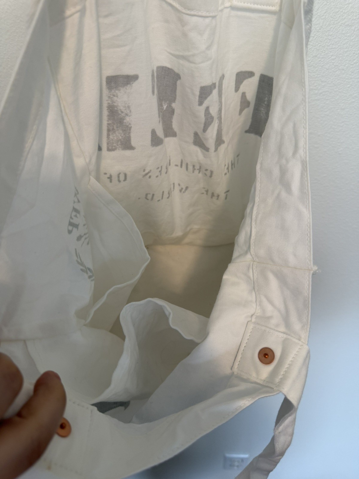 Whole Foods Tote Shopping Bag Reusable Convertible Pouch Feed 100 Cotton-Burlap