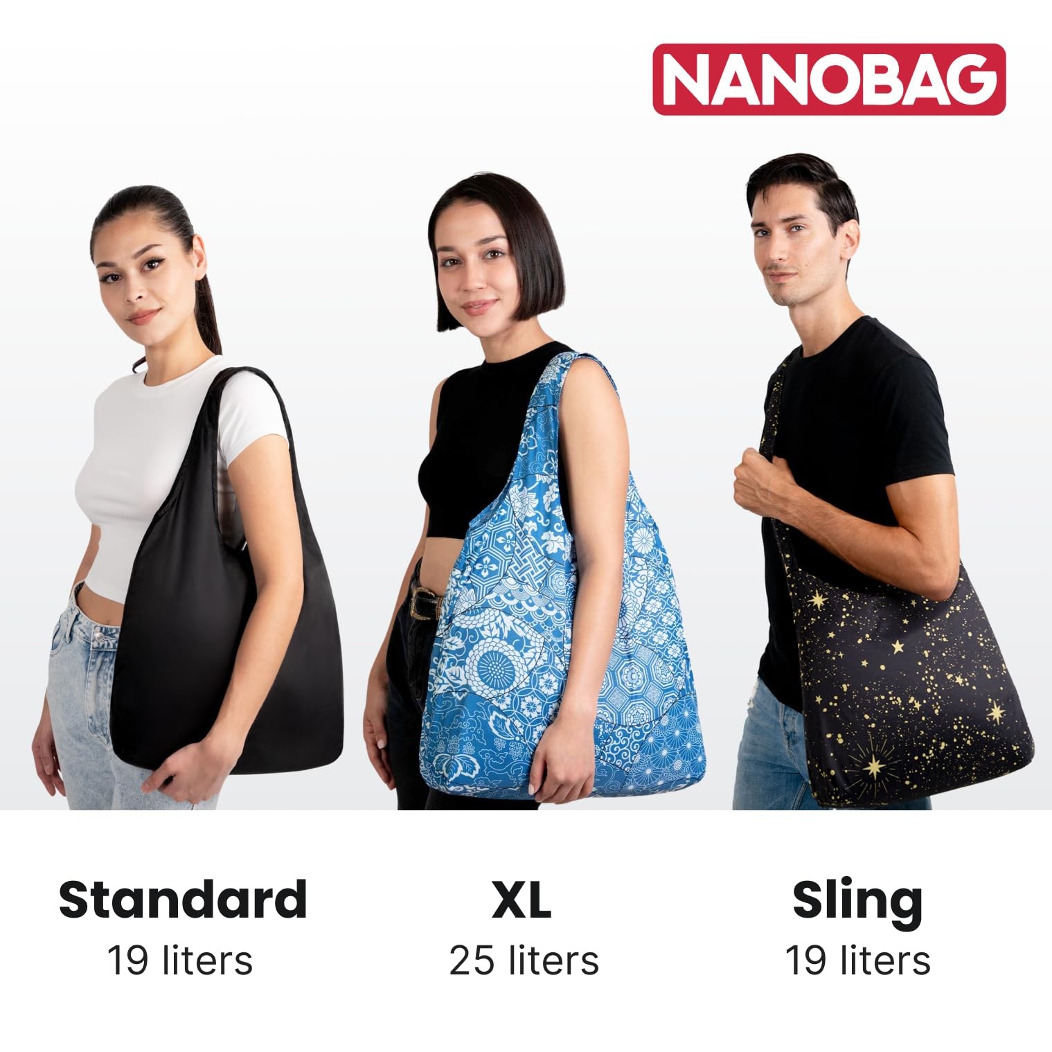 Ultra-Lightweight Sling Bag Heavy Duty Foldable Crossbody Blue Waves 1 PCS