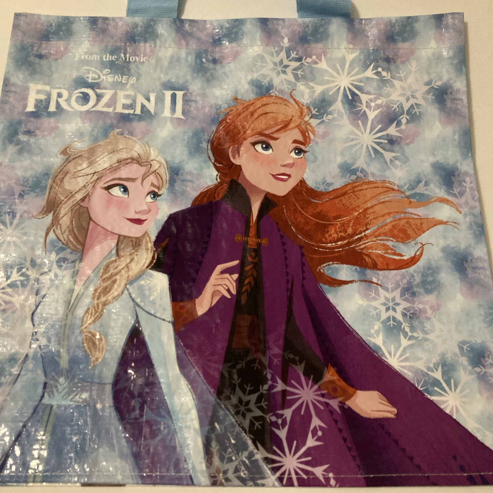 Tesco Disney Frozen II Tote Bag Ana Elsa Olaf Snowman Snowflake Princess New