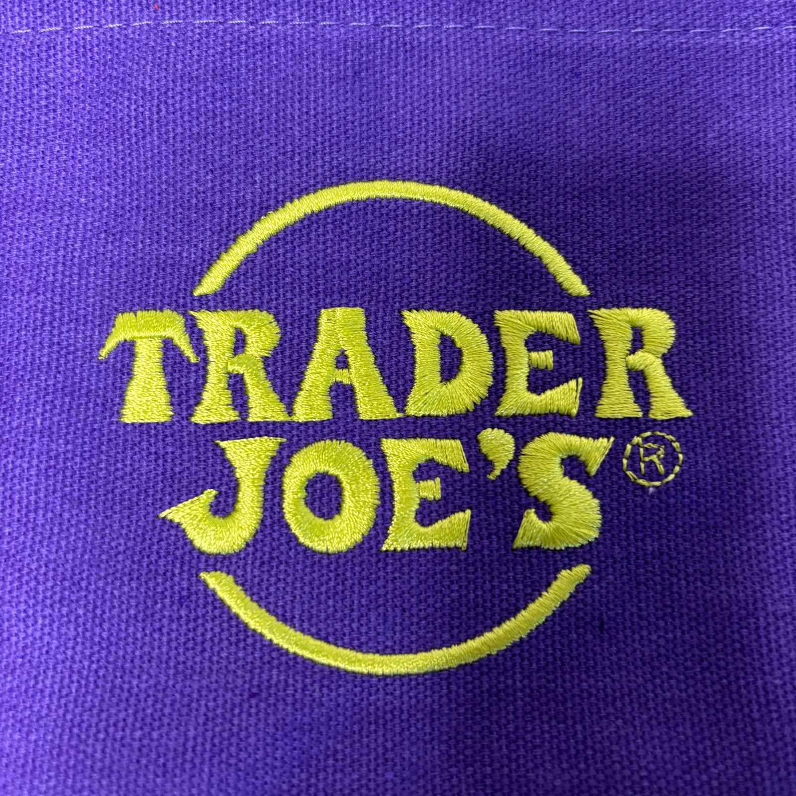 Trader Joe’s Canvas MINI Tote Bag — Halloween Trick or Treat Purple + Green NWT!