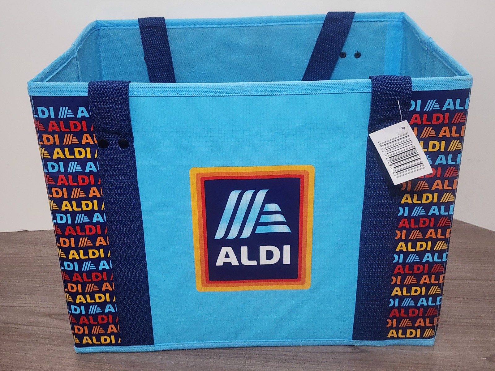 ❤️ALDI🏠A120~Aldi CollapsibleFoldable Heavy Duty Reusable Shopping Box Tote Bag