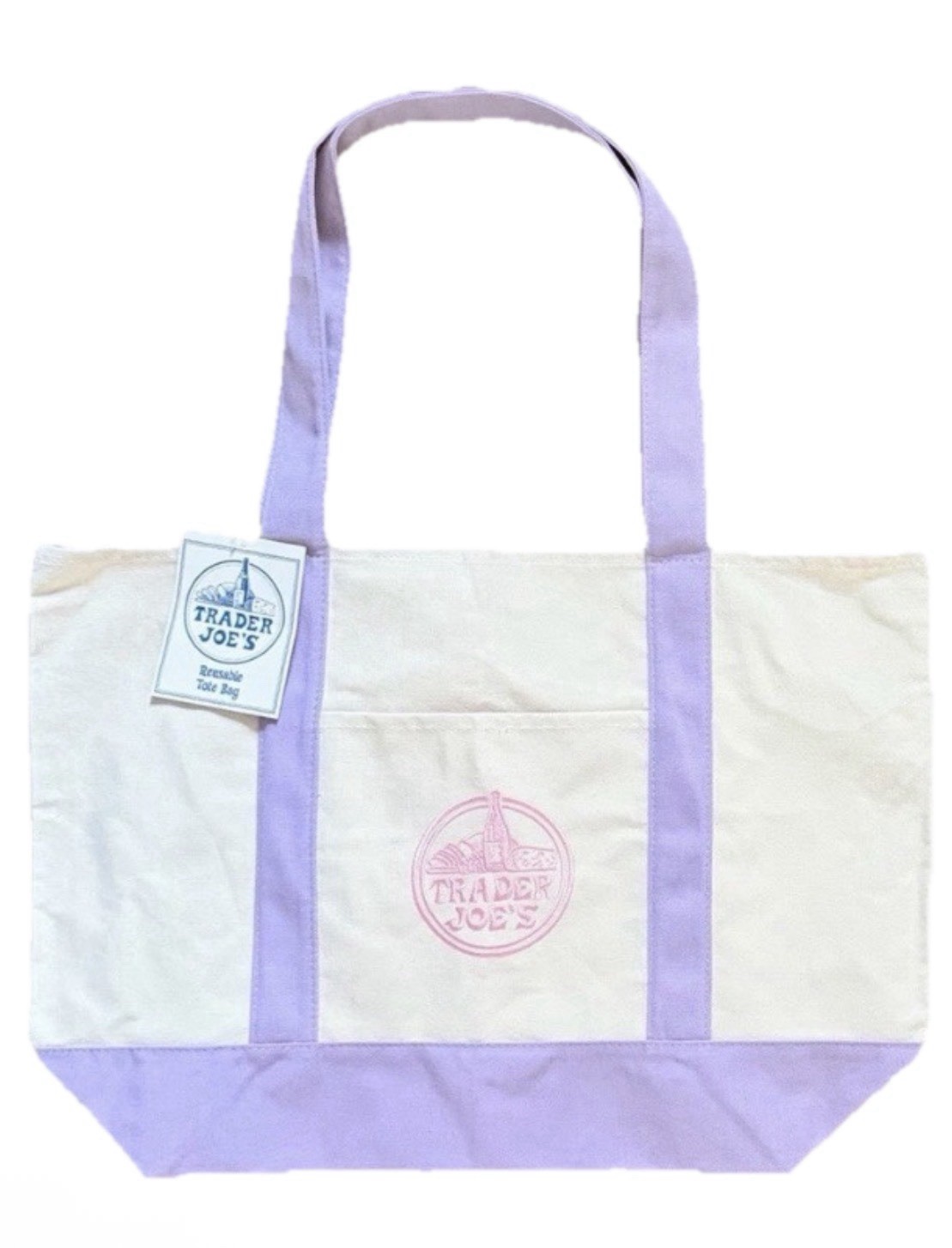 Combo of Trader Joe’s 1 Large Lavender Tote + 1 PB&J + Stand Up Collapsible