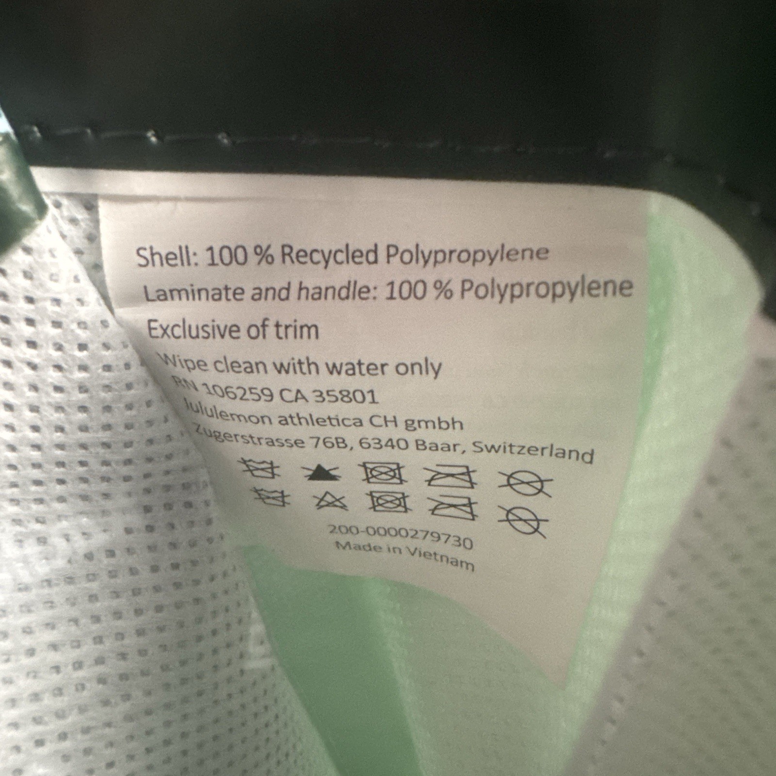 Lululemon Holiday Edition Reusable Shopping Tote Bag Large Forest Green Logo
