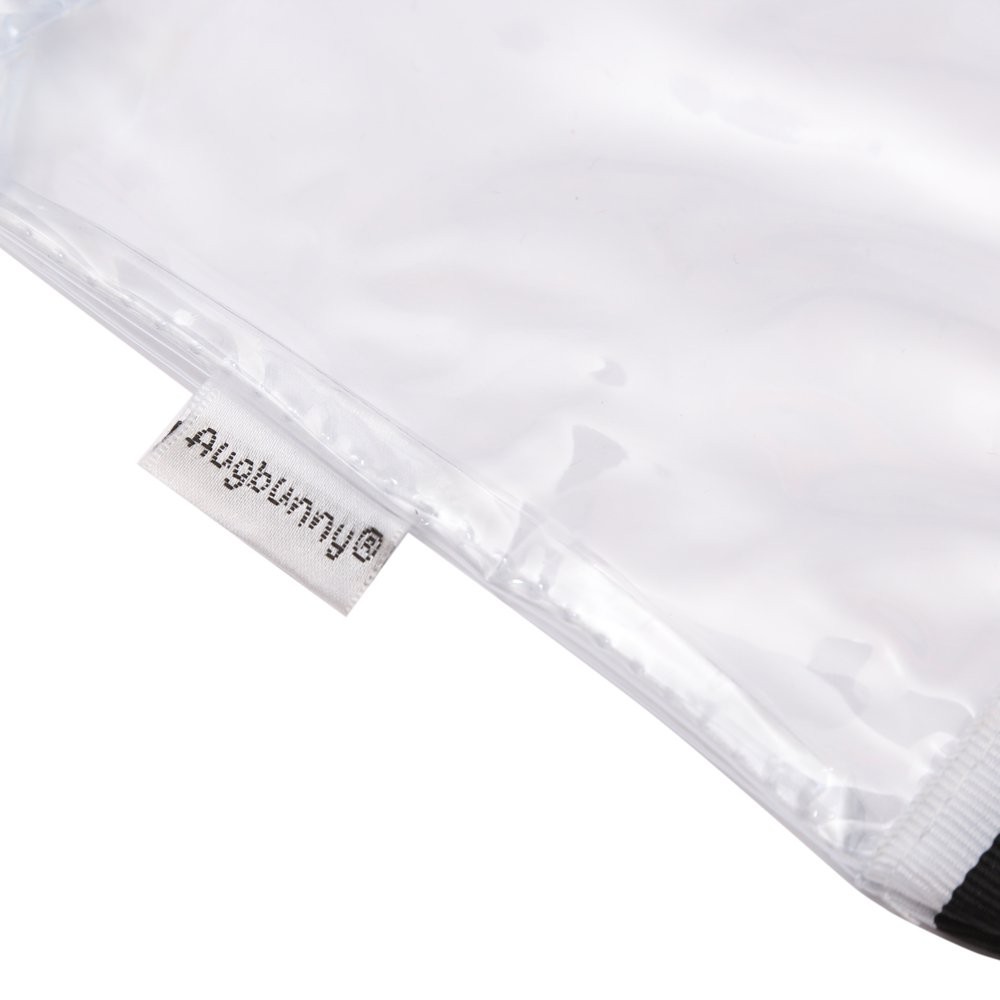 Augbunny Multi-purpose Waterproof Clear Vinyl Zippered Toiletry Large,