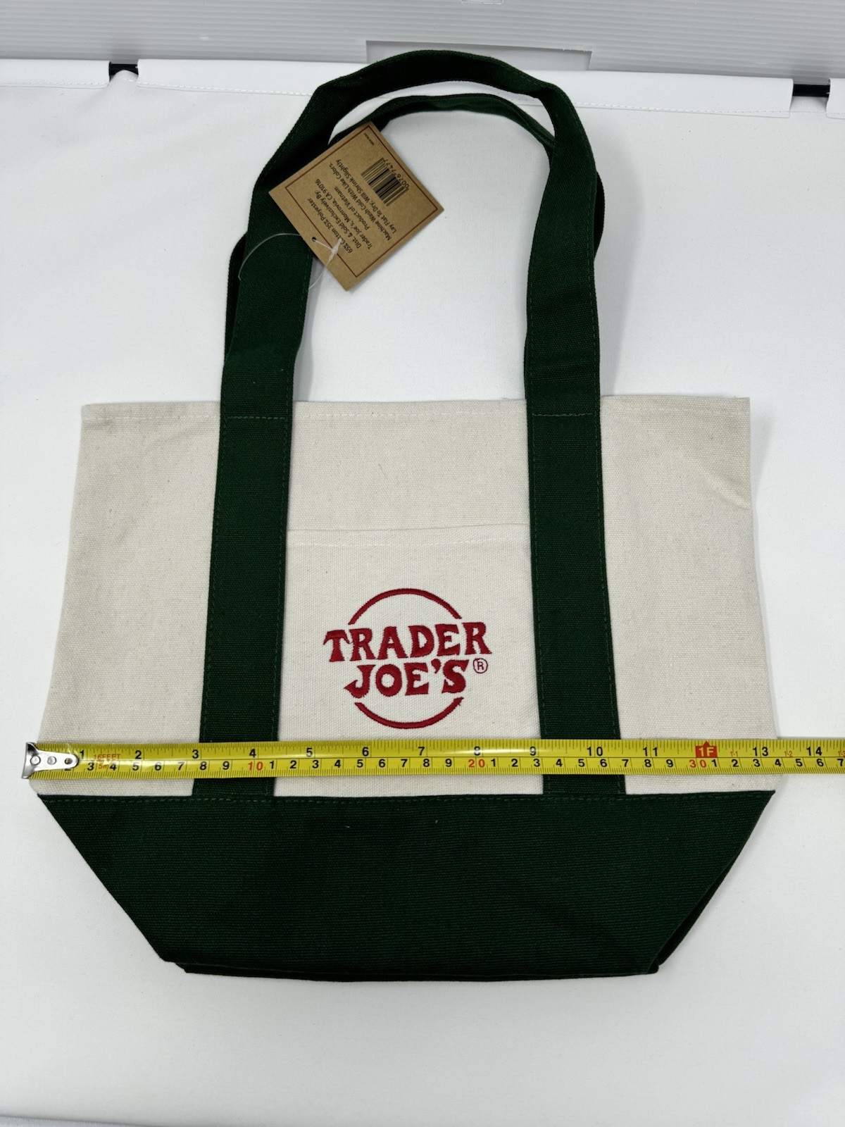 TRADER JOE’S NAVY BLUE MINI CANVAS TOTE BAG NWT FREE GIFT 🎁 FAST SHIPPING