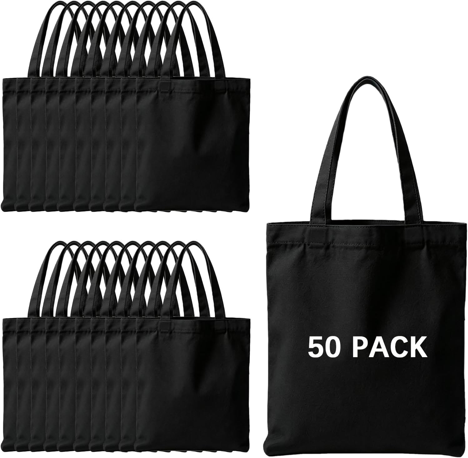 13 * 15 Inch Sublimation Blank Bags Bulk,Tote Bags for Sublimation, Canvas Tote