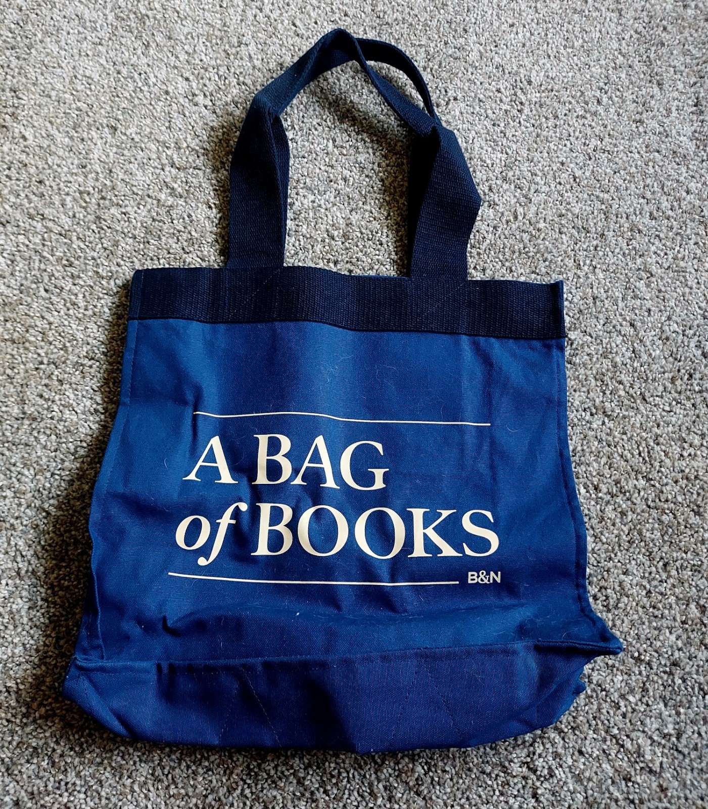 Barnes & Noble “A Bag of Books” Blue Text Reusable Tote Bag
