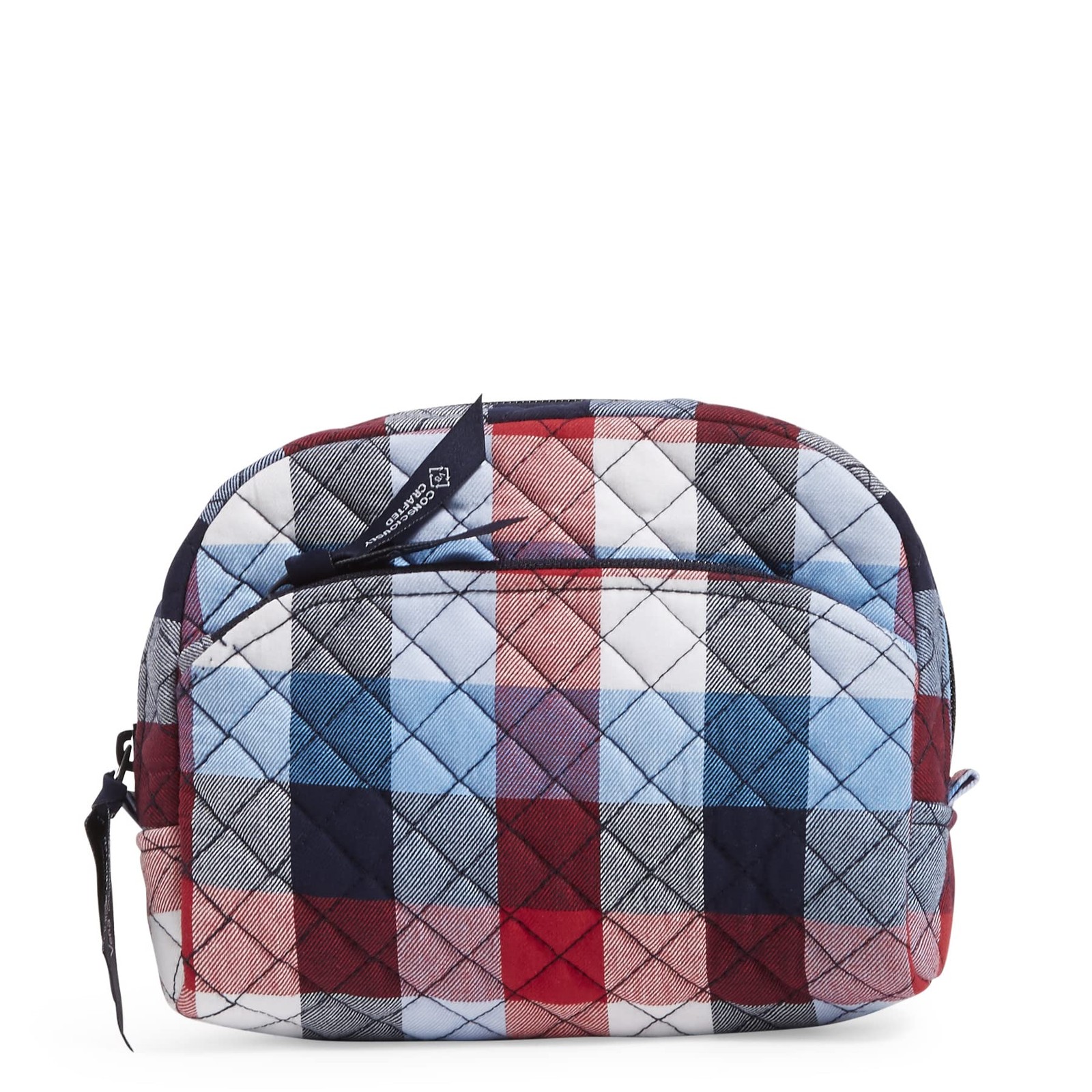 Vera Bradley Women’s Cotton One Size, Patriotic Plaid – Recycled