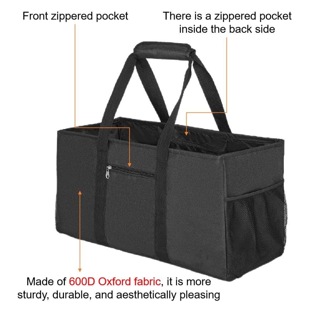 Extra Large Utility Tote Bag,Reusable Shopping Bags with Handles – Waterproof…