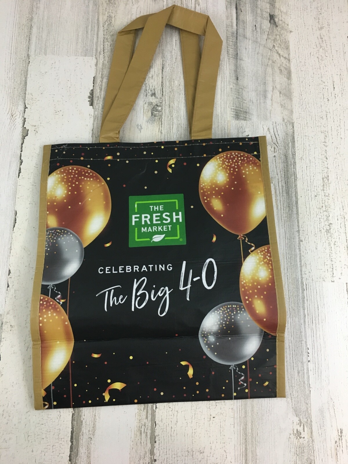 The Fresh Market 40th Birthday Reusable Tote Reusable Grocery Bag The Big 4-0