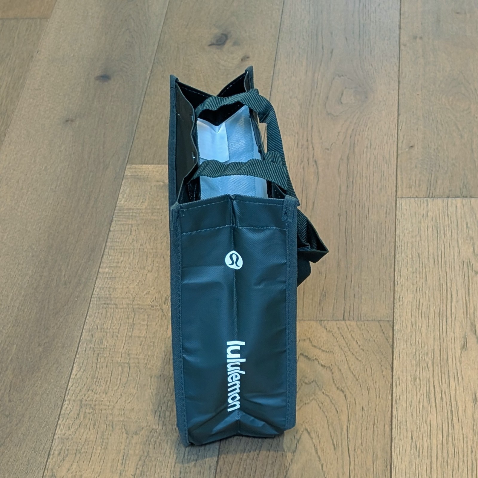 Lululemon Large Small Lot of 2 Reusable Shopping Tote Bags 💚 Forest Green 💚
